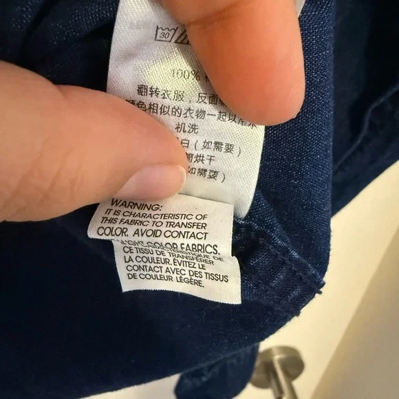 Armani Exchange Vintage Dark Blue Denim Western Y2K‎ Button Down Shirt- size S - Picture 6 of 9